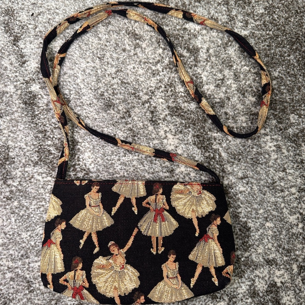**SOLD**BELLE BLANCHEE MINI CROSS BODY BALLERINA PURSE/POUCH